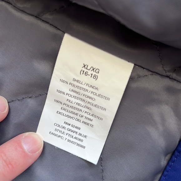 Free Tech Winter Jacket Grape Blue Size XL - Picture 8 of 10